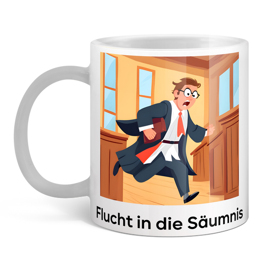 Geschenk Jura Jurastudium Jurist Examen Geburtstag Wichteln Flucht in die Säumnis